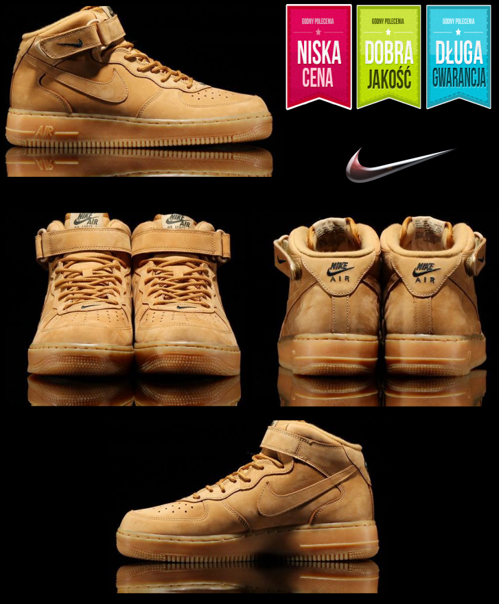 nike air force 1 mid miodowe damskie nike air force 1 mid miodowe damskie
